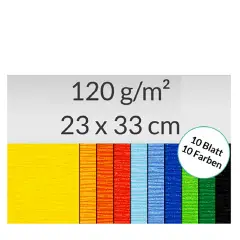 Carta Termoreattiva Stream -10 Colori cm 23x33 - Carta e cartoncino