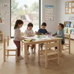 Sedia Scuola dell’Infanzia Valentina – Seduta H 35 cm, Misura 2 - Sedie in legno