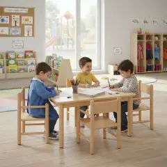 Sediolina Nido Valentina con Braccioli – Sedia per Bambini in Legno | Conforme CAM - Sedie in legno