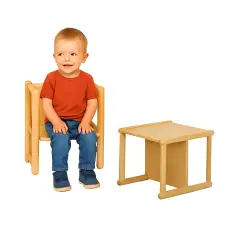 Sediolina Pluriuso per Bambini del Nido e della Scuola d'Infanzia Conforme CAM - Sedie in legno