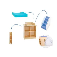 Cube Changing Table Ladder for Schools and Communities - Changing and Bathing Area