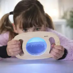 Pannello con Oblo Blu Luminescente - 18,5x12x2 cm - Sviluppo sensoriale