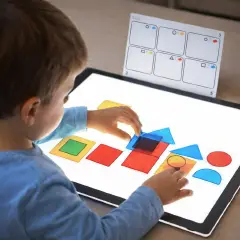 Blocchi Logici Traslucidi con Schede Attività – Set Educativo per il Pensiero Matematico - Geometria