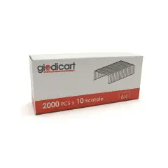 Metallic Staples for Staplers 6/4 Pitch - Packet 20,000 staples - staplers