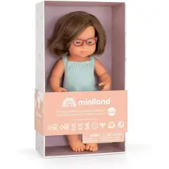 Bambola Inclusiva Asiatica con Occhiali, Gioco Educativo alla Diversità - Bambole e accessori