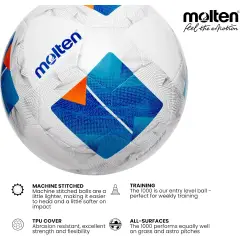 Pallone Calcio Molten 4 F4N1000 (consegnato sgonfio) - Palle e palloni