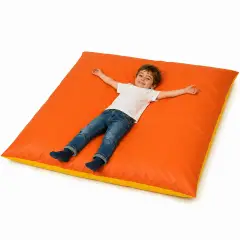 Cuscinone Quadrato Grande cm.150x150 Giallo-Arancio - Percorsi motori