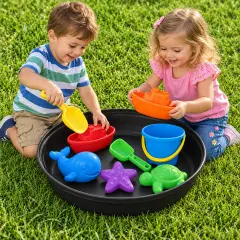 Vassoio Jumbo Circolare Diametro 69 Cm, Nero - Giochi acqua e sabbia