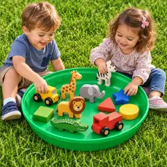 Vassoio Jumbo Circolare Diametro 69 Cm, Verde - Giochi acqua e sabbia
