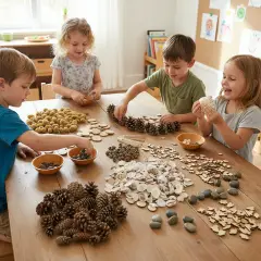 Natural Elements Set For Sensory Activities - Water and Sand Games