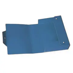 Cartella Portaprogetti Con Bottone Blu Dorso 12 Cm - Cancelleria varia