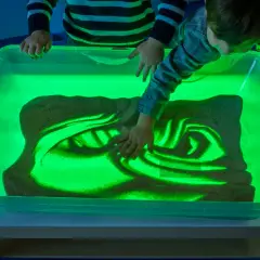 Tavolo Luminoso Ricaricabile Cambiacolore con Telecomando – 90x55x45 cm - Sviluppo sensoriale