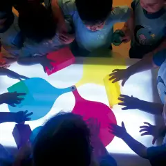 Tavolo Luminoso Ricaricabile Cambiacolore con Telecomando – 90x55x45 cm - Sviluppo sensoriale