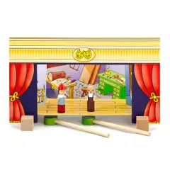 Teatrino Magnetico per Bambini con 15 Personaggi e 4 Fiabe Classiche, Gioco Educativo - costruzioni magnetiche