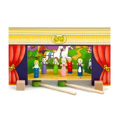 Teatrino Magnetico per Bambini con 15 Personaggi e 4 Fiabe Classiche, Gioco Educativo - costruzioni magnetiche