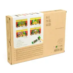 Teatrino Magnetico per Bambini con 15 Personaggi e 4 Fiabe Classiche, Gioco Educativo - costruzioni magnetiche