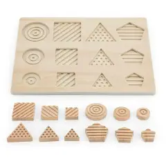 Geo Sensory Shapes – Puzzle Sensoriale in Legno - Incastri e puzzle in legno