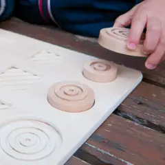 Geo Sensory Shapes – Puzzle Sensoriale in Legno - Incastri e puzzle in legno