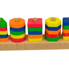 Gioco Manipolativo con Forme e Schede: Geometria, Logica, Classificazione, Motricità Fine - Primi giochi