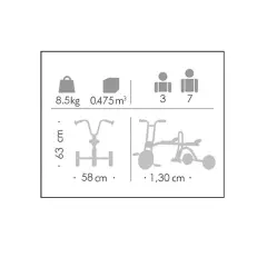 Triciclo Taxi 2 Posti a Pedali - Tricicli e primi passi