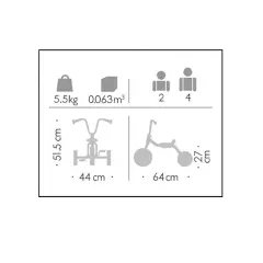Triciclo Performance a Pedali per Bambini 2–4 anni - Tricicli e primi passi
