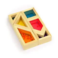 Blocchi Traslucidi Forme, Colori e Suoni - 6 Blocchi - Primi giochi