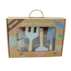 Set 3 Attrezzi da Giardinaggio in Legno e Metallo per Bambini - Cintura Inclusa! - Giardinaggio