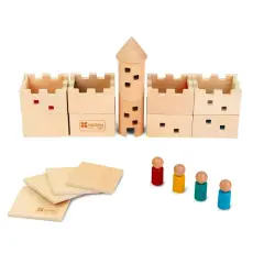 Castello Traslucente in Legno – 19 Pezzi - Costruzioni in legno