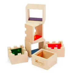 Castello Traslucente in Legno – 19 Pezzi - Costruzioni in legno