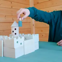 Castello Traslucente in Legno – 19 Pezzi - Costruzioni in legno