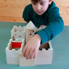 Castello Traslucente in Legno – 19 Pezzi - Costruzioni in legno