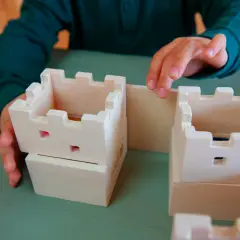 Castello Traslucente in Legno – 19 Pezzi - Costruzioni in legno