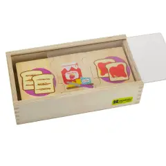 Puzzle Sequenze Temporali, Gioco Educativo in Legno, 30 Tessere - Associazioni e tombole