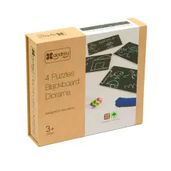 Puzzle Lavagna per Gessetti, Gioco Educativo Diorama - Incastri e puzzle in legno