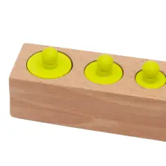 Cilindri Volumetrici in Legno, Gioco Educativo Montessori Ordinamento per Dimensioni - leggere scrivere contare racco