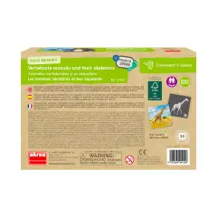 Maxi Memory Animali Vertebrati e Loro Scheletro, Gioco Educativo per Bambini - Associazioni e tombole