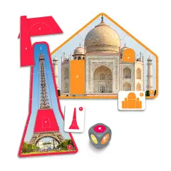 Riconoscere le Forme Geometriche nell'Architettura, Gioco Educativo per Bambini 3-8 Anni - Associazioni e tombole