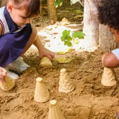 Rulli Conici EcoFriendly con Motivi Natura in Rilievo, Set 6 Rulli - Paste per modellare