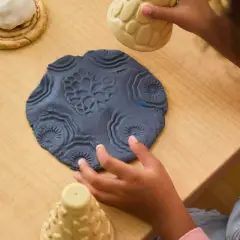 Rulli Conici EcoFriendly con Motivi Natura in Rilievo, Set 6 Rulli - Paste per modellare