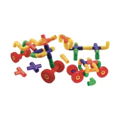 Connettori per Costruzioni Flessibili e Fantasiose, 400 Elementi in Plastica Morbida - Costruzioni in plastica