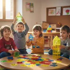 GeoBlock Architetto Traslucenti – 120 Pezzi - Costruzioni in plastica