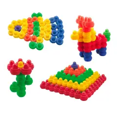 Costruzioni Sonore Connettori Pop, 60 Pezzi Morbidi e Facili da Collegare - Costruzioni in plastica