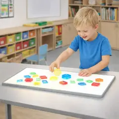 Translucent Geometric Shapes - 180 Pieces in Ecological Box - Classification and Mathematics