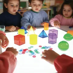 Solidi Geometrici Traslucidi – 60 Pezzi da 2,5 cm - Geometria