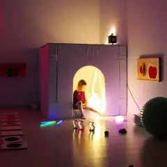 Casetta Morbida Scomponibile Bianca - 150x150x135 cm - Banchi antropometrici