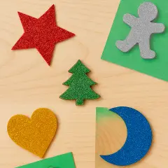 Brillantini Ecologici in Cellulosa Riciclata, Bio-Glitter Grana Media 50 Gr. Cinque Colori Assortiti - Brillantini e glitter