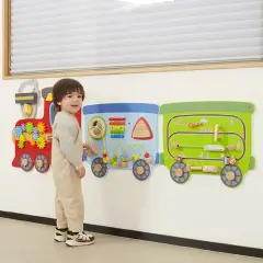 Pannello Murale Multiattività Trenino - Motricità fine