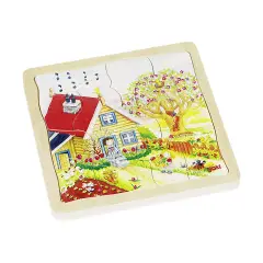 Puzzle Delle Quattro Stagioni Incastri In Legno - Incastri e puzzle in legno