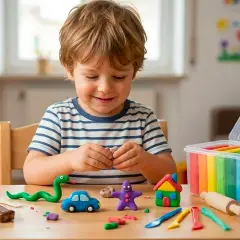 Plastilina Giodicart Pasta da Modellare Colorata, Set 10 Colori da 50 gr. - Paste per modellare