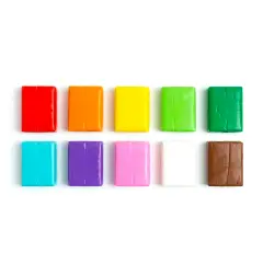 Plastilina Giodicart Pasta da Modellare Colorata, Set 10 Colori da 50 gr. - Paste per modellare